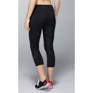 Lululemon Run Inspire Crop Leggings Luxtreme Black Size 4